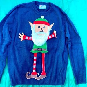 Christmas Sweater Navy Blue size XL